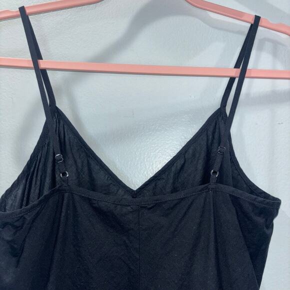 Theory Black 100% Cotton Slip Dress - Size 2- Little Black Dress LBD Slip Dress - Picture 5 of 9